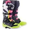 Navy Blue/White/Pink/FloYellow