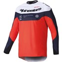 Orange/Navy Blue/White