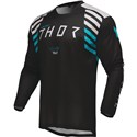 Black/White/Teal