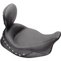 Mustang Studded Super Solo Seat With Driver Backrest