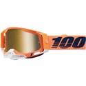 Orange White/Gold Mirror