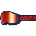 Navy Blue/Red Mirror