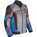 Gunmetal/Blue/Black/Red