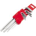 Bikemaster 9-Piece Ball End Hex Wrench Set and Holder