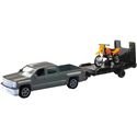 New Ray Toys Chevrolet Silverado Truck And Trailer With KTM 1:43 Scale Replica