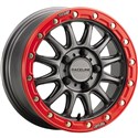 Gunmetal/Red