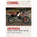 Clymer Dirt Bike Manual - Honda CR125R & CR250R