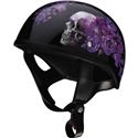 Z1R CC Beanie Purple Nightshade Half Helmet