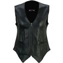 Z1R Scorch Women's Leather Vest