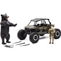 New Ray Toys Camo Polaris RZR XP4 1000 With Figure And Bear Set