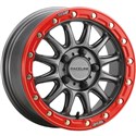 Gunmetal/Red