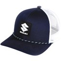 Navy Blue/White