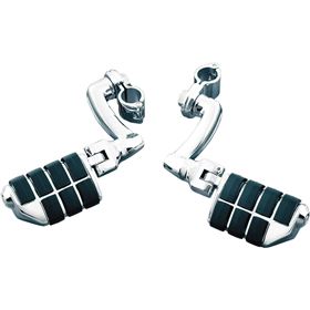 Kuryakyn Longhorn Dually ISO Offset Highway Pegs With Magnum Quick Clamp