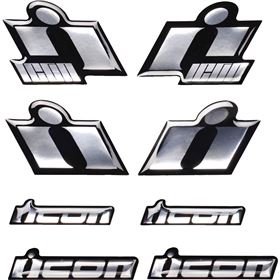 Icon Chrome Decal Set