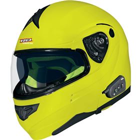 Vega Summit 3.0 V-Com Hi-Viz Bluetooth Modular Full Face Helmet