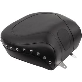 Mustang Motorcycle Seats Wide Touring Studded Recessed Rear Seat 