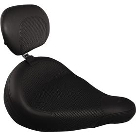 Mustang Textured Solo Seat With Driver Backrest