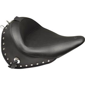 Mustang Wide Studded Solo Seat With Driver Backrest
