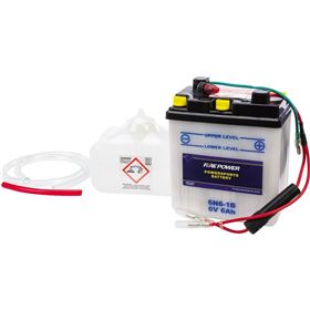 Fire Power 6N6-1B 6V Standard Battery With Acid Pack