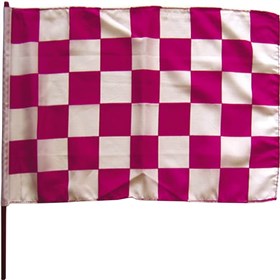 Stiffy Pink/White Checkered Flag
