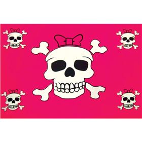 Stiffy Legal Pink Skull Replacement Flag