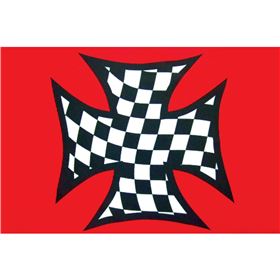 Stiffy Legal Checkered Maltese Replacement Flag