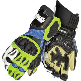 Cortech Adrenaline 3.0 Hi-Viz Leather Gloves