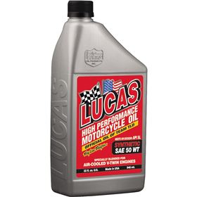 Lucas Oil High Performance Synthetic 50W Motorcycle Oil