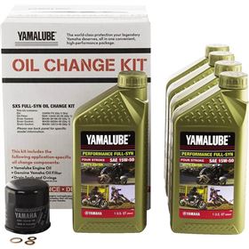 Yamalube 10W50 Side By Side Full Synthetic Oil Change Kit