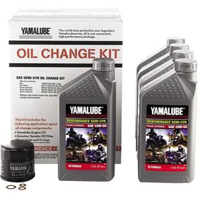 Yamalube 10W50 Side By Side Semi-Synthetic Oil Change Kit