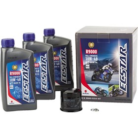 Suzuki Ecstar 3 Quart R9000 10W40 Full Synthetic Oil Change Kit