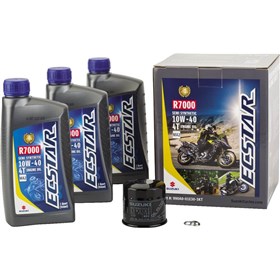 Suzuki Ecstar 3 Quart R7000 10W40 Semi-Synthetic Oil Change Kit