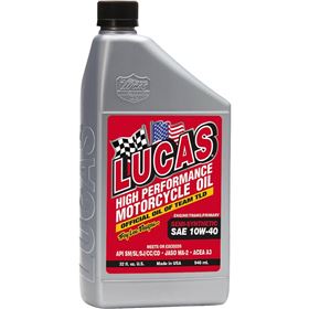 Lucas Oil High Performance Semi Synthetic 10W40 Motorcycle Oil