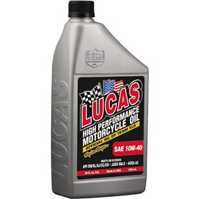 Lucas Oil High Performance 10W40 Motorcycle Oil