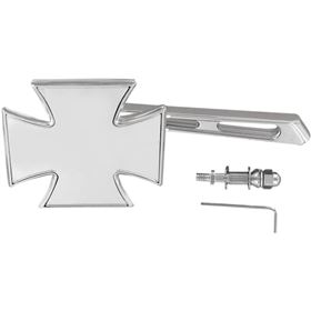Drag Specialties Chrome Maltese Cross Mirror-Air Glide Stem