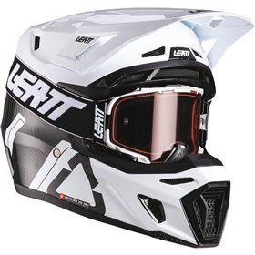 Leatt Moto 9.5 Carbon Helmet With Velocity 6.5 Iriz Goggles