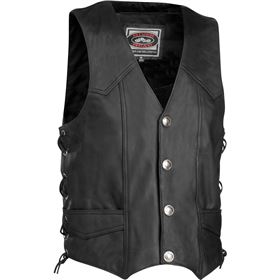 River Road Wyoming Nickel Leather Vest