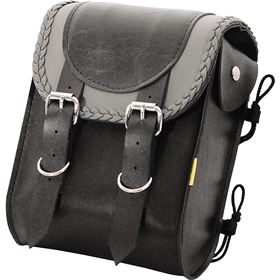 Willie And Max Grey Thunder Braided Sissy Bar Bag