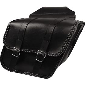 Willie And Max Braided Compact Slant Saddlebags