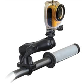 RAM Mounts Double Socket Arm and GoPro Hero 3 Camera Mount with U-Bolt Mount