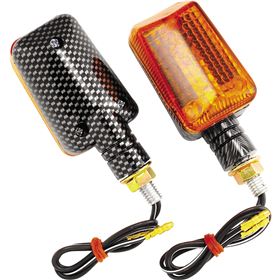 Bikemaster Universal Carbon Fiber Mini Stalk Marker Light Kit