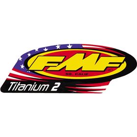 FMF Racing Titanium 2 Patriotic Replacement Exhaust Decal