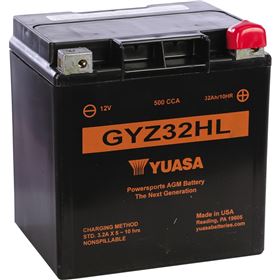 Yuasa GYZ32HL GYZ High Performance Maintenance Free Battery, YUAM723GHL