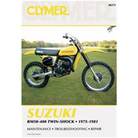 Clymer Dirt Bike Manual - Suzuki RM50-400 Twin-Shock