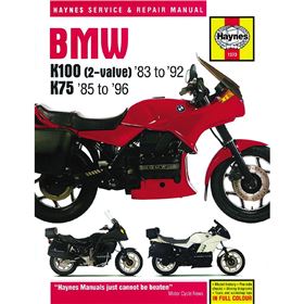 Haynes Street Bike Manual - BMW K100 (2-Valve) & K75