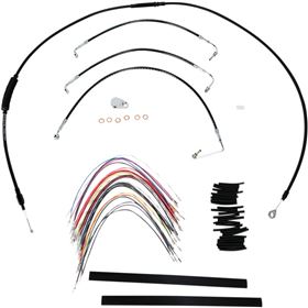 Burly Brand Cable and Brake Line Kit for 13