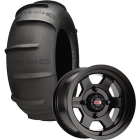 28x15-14 GMZ Sand Stripper Staggered Paddle Rear Tire With Casino Wheel - Set Of 2