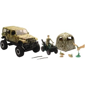 New Ray Toys Jeep Wrangler 1:18 Scale Duck Hunting Play Set