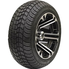 Ocelot 12x7, 4/4, 3+4 D117 Golf Cart Wheel And TG Tyre Guider 225/35-12 GF04 Tire Kit - Set Of 4