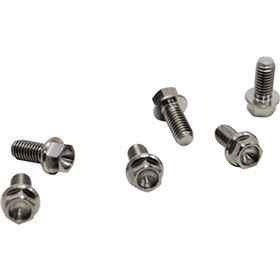 Warp 9 Racing 6x13mm Titanium Flange Head Rotor Bolts And Nuts